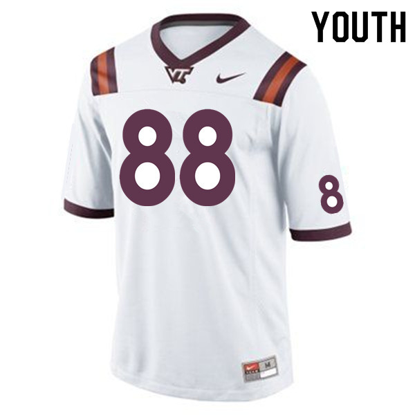 Youth #88 Elijah Bowick Virginia Tech Hokies College Football Jerseys Sale-White